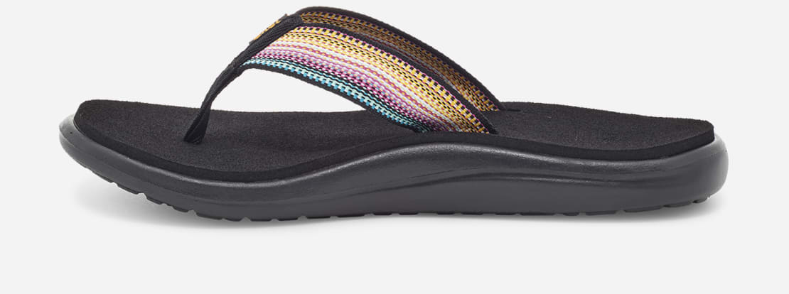 Teva Women's Voya Flip Antiguous Black Multi - Image 3