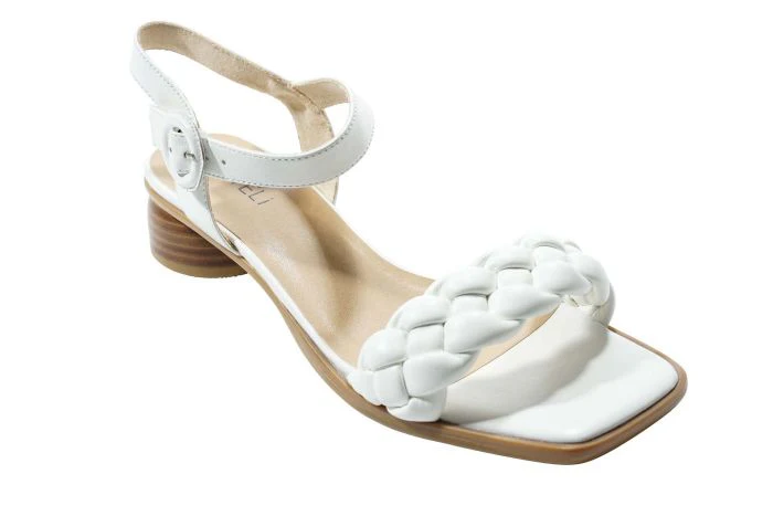 Vaneli Women’s Kalee White Woven Nappa Combo