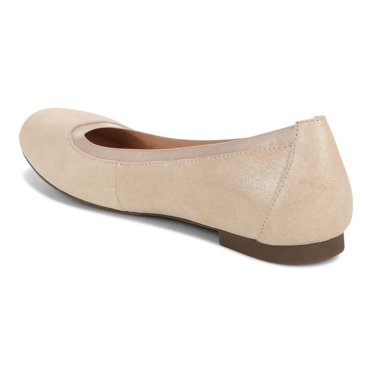 Vionic Anita Flat Gold Suede - Image 4