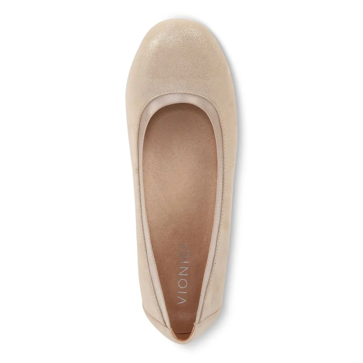 Vionic Anita Flat Gold Suede - Image 5