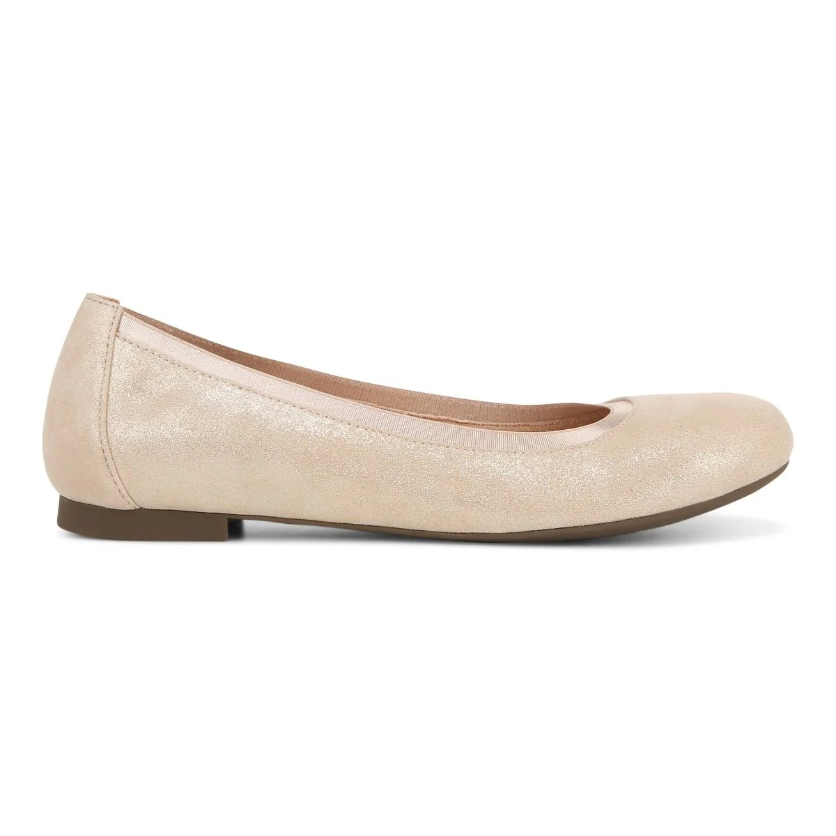 Vionic Anita Flat Gold Suede - Image 7