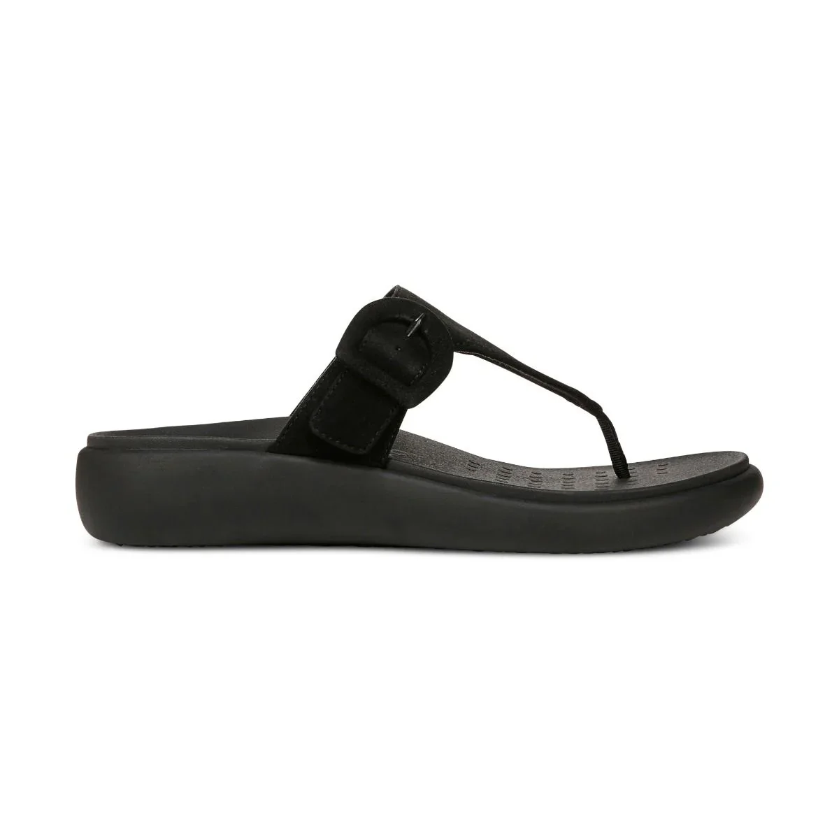 Vionic Women’s Activate Recovery Sandal Black Suede - Image 4