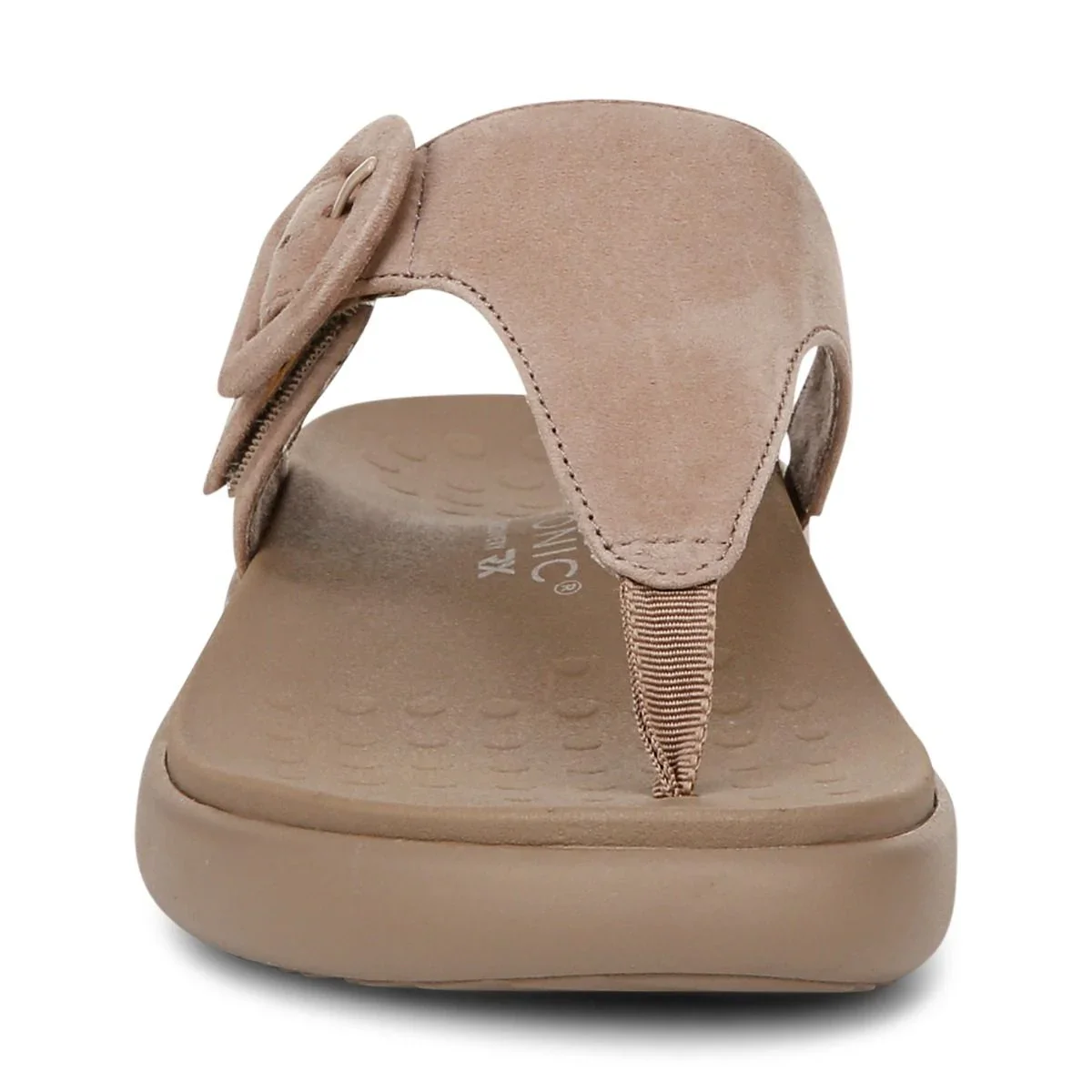 Vionic Women’s Activate Recovery Sandal Taupe Suede - Image 2