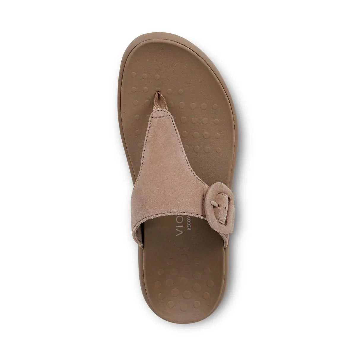 Vionic Women’s Activate Recovery Sandal Taupe Suede - Image 6