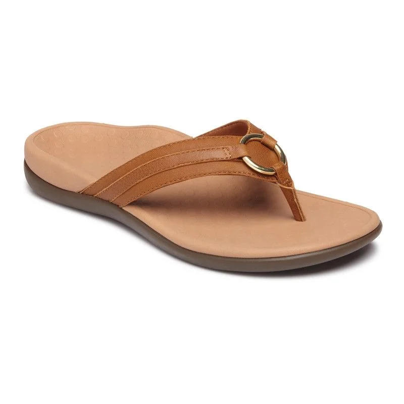 Vionic Women’s Aloe Mocha Leather Sandal