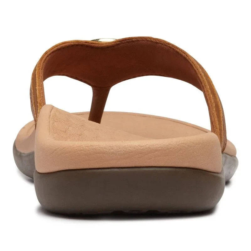Vionic Women’s Aloe Mocha Leather Sandal - Image 6