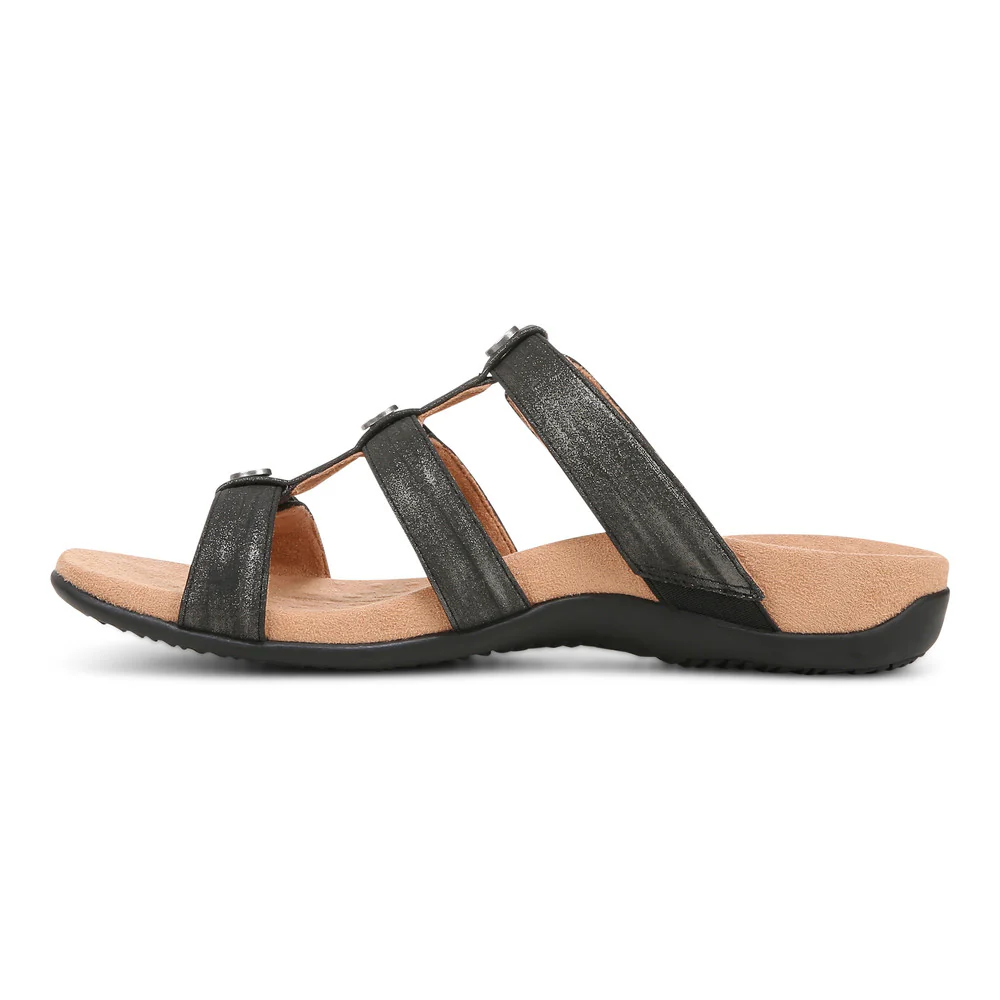 Vionic Women’s Amber Slide Sandal Black Synthetic - Image 5