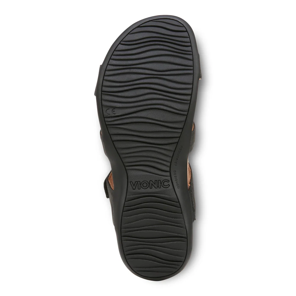 Vionic Women’s Amber Slide Sandal Black Synthetic - Image 7