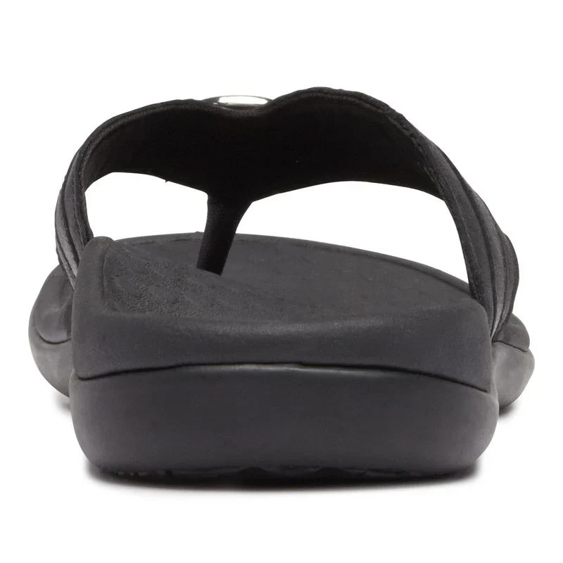 Vionic Women’s Tide Aloe Black Leather Sandal - Image 5