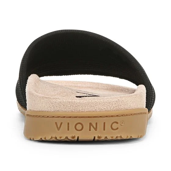 Vionic Women's Evie Knit Slide Sandal Black - Image 7