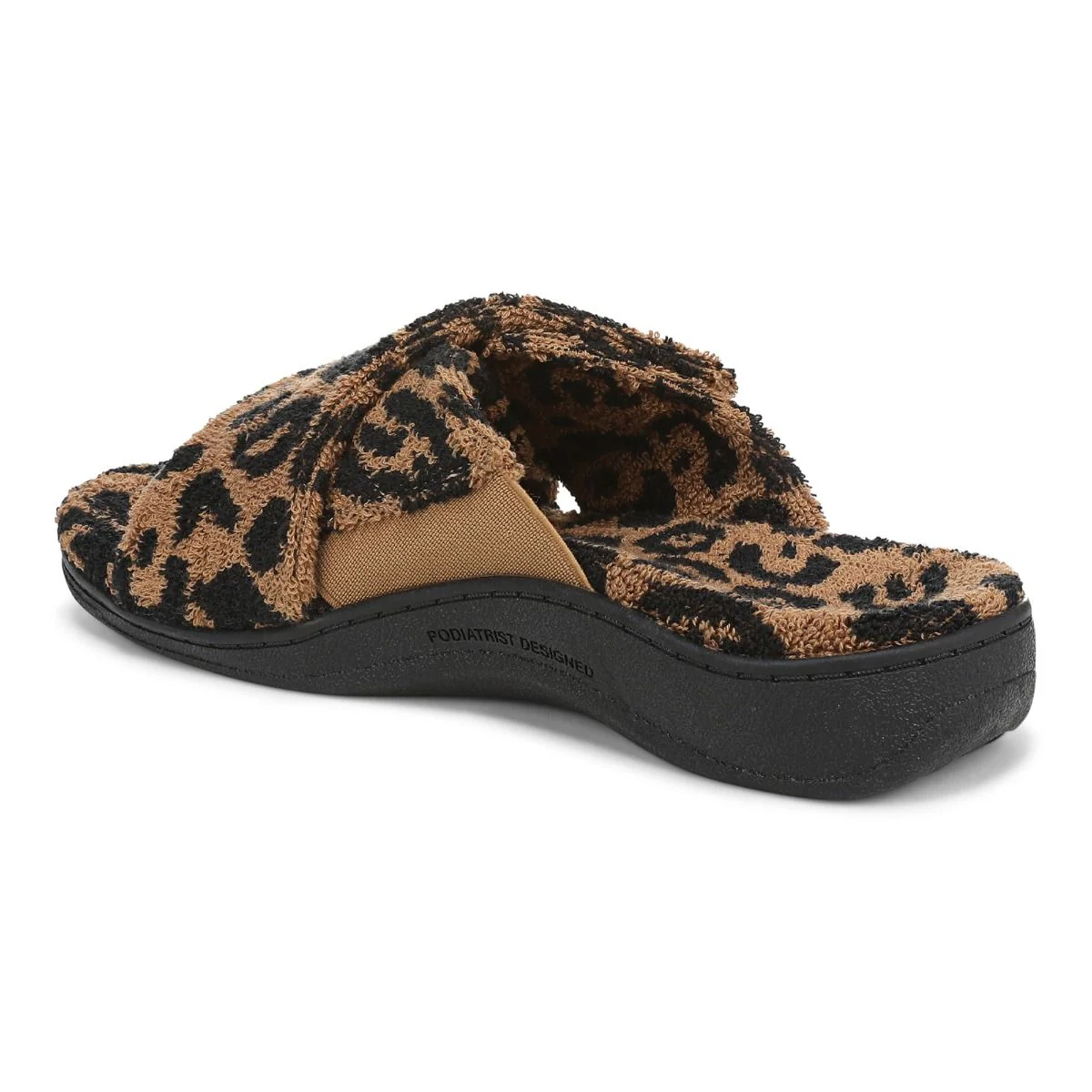 Vionic Women's Relax II Brown Leopard Terry - Image 6