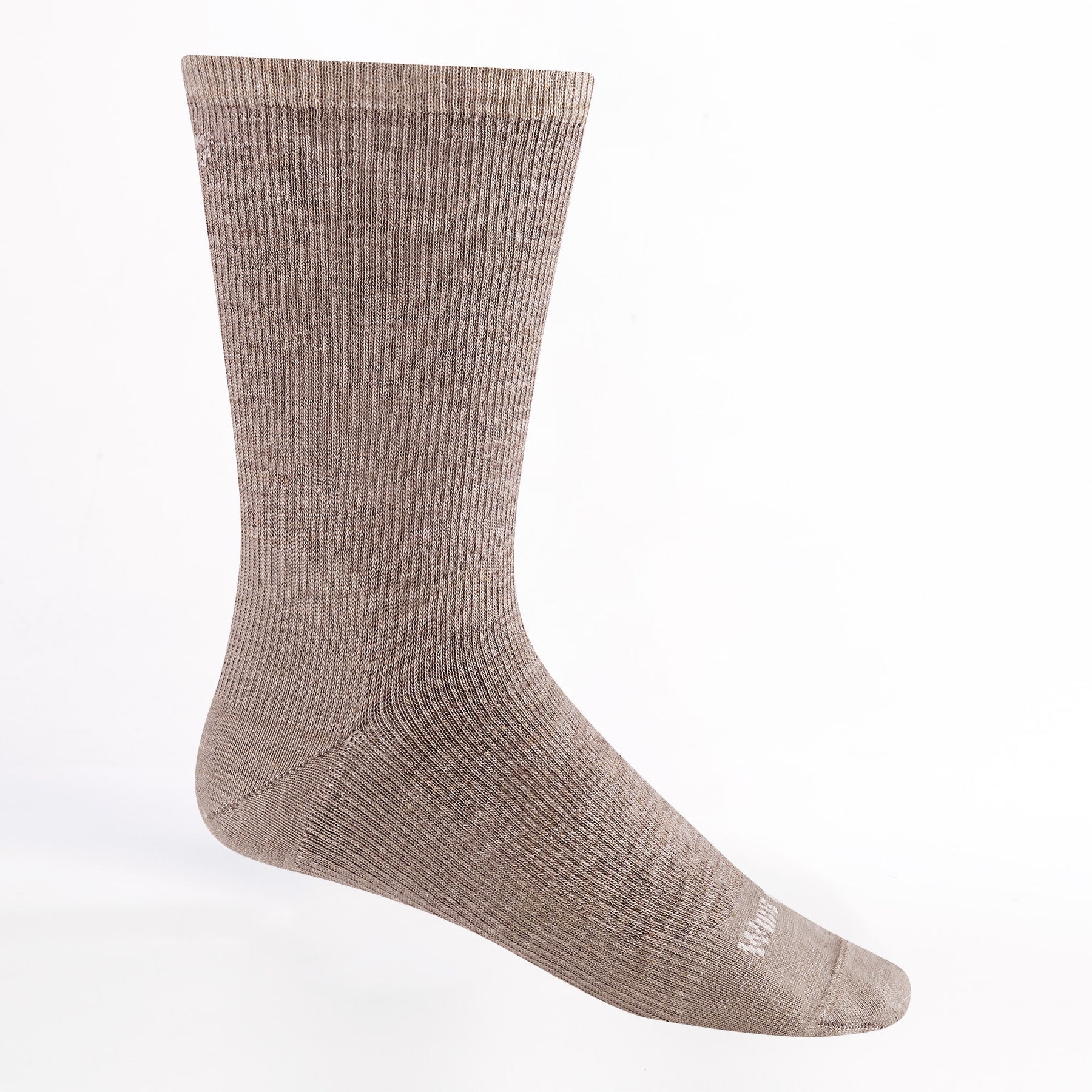 Wide Open Men's Solid Lightweight Crew Socks Rye 9012
