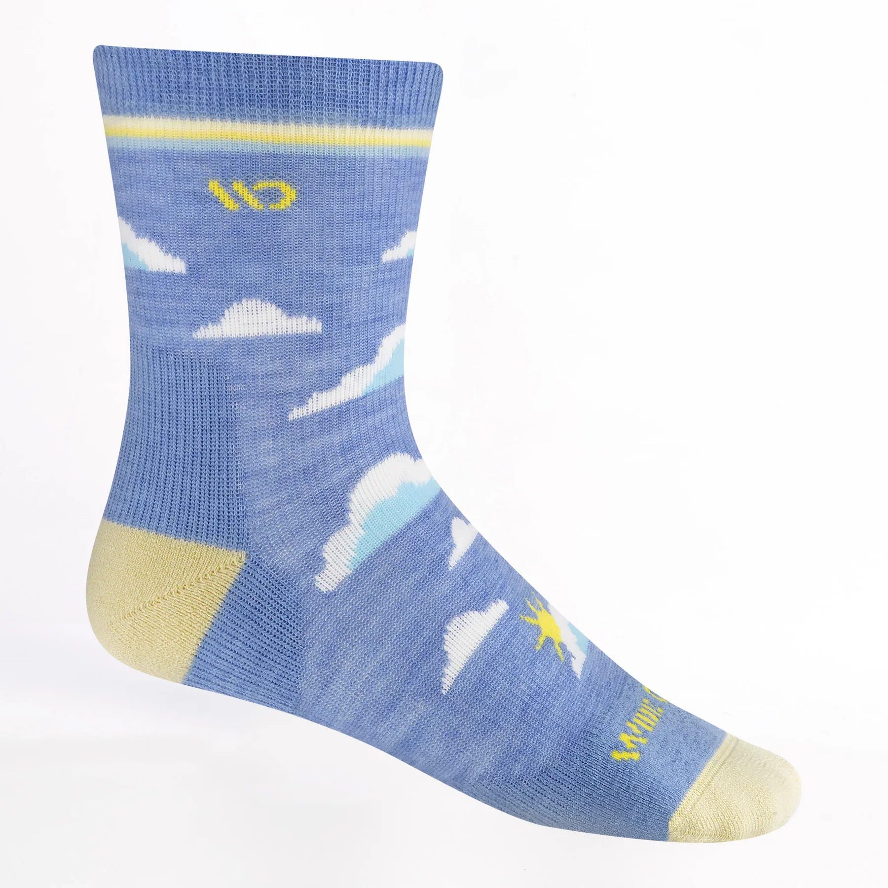 Wide Open Women's Cloud Hopper Cushioned Micro Crew Socks Sky 9508